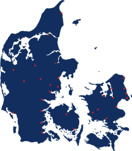Danmark kort