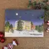 Forsiden af Hjørringkalenderen julekalender med lokale motiver