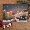 Forsiden af Nyborgkalenderen julekalender med lokale motiver