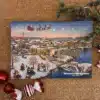 Forsiden af Skanderborgkalenderen julekalender med lokale motiver